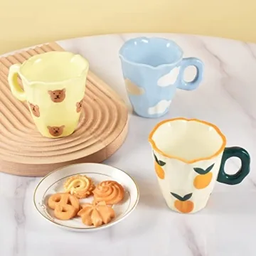 Koythin Hand-painted Coffee Mug - 10 oz Whimsical Design