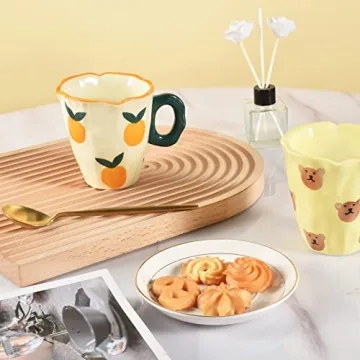 Koythin Hand-painted Coffee Mug - 10 oz Whimsical Design