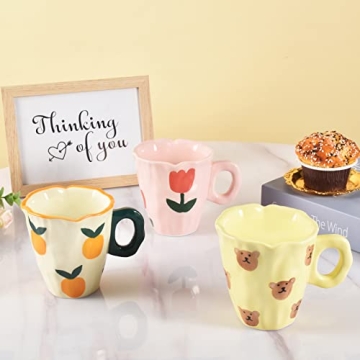 Koythin Hand-painted Coffee Mug - 10 oz Whimsical Design