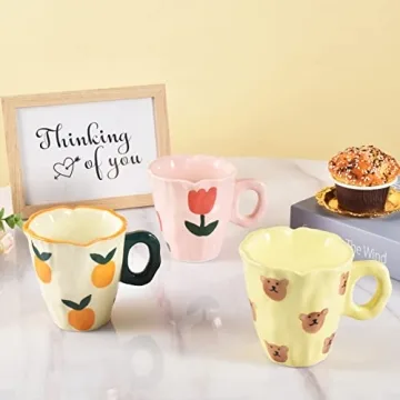 Koythin Hand-painted Coffee Mug - 10 oz Whimsical Design