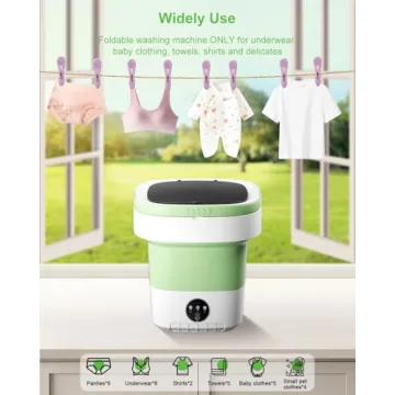 Compact 16L Portable Washing Machine for Small Delicates