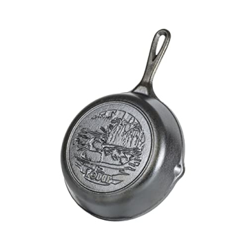 Lodge 8 Inch Cast Iron Skillet Duck Design for Cooking