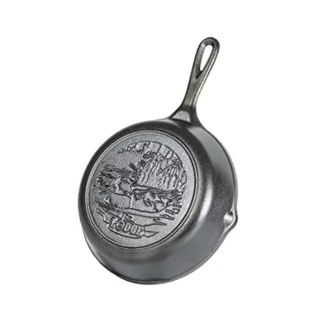 Lodge 8 Inch Cast Iron Skillet Duck Design for Cooking