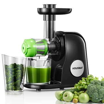HOUSNAT Professional Celery Slow Masticating Juicer Extractor for Easy Juicing