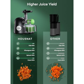 HOUSNAT Professional Celery Juicer - Easy Cold Press Juicing