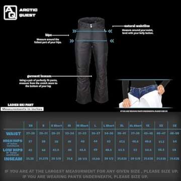 Arctic Quest Women's Snow Ski Pants Water Resistant Softshell Insulated Flare for Snowboarding Hiking Winter Outdoor Pants, Grey Tie Dye, Medium