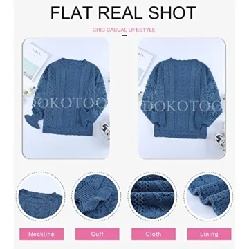 Dokotoo Women’s Lace Crochet Sweater for Fashionable Look