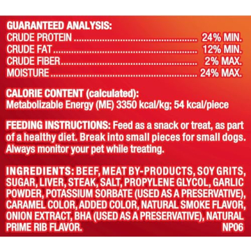 Pup-Peroni Prime Rib Flavor Dog Treats | Real Steak Snacks