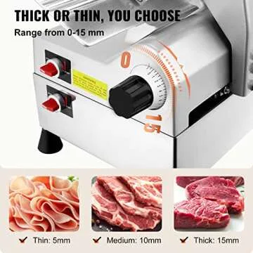 VEVOR Automatic Meat Slicer for Precise Kitchen Slicing