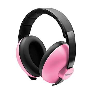 BBTKCARE Baby Headphones Noise Cancelling Headphones for Babies for 3 Months to 3 Years (Pink)