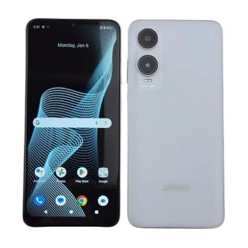 Cricket Icon 6 (SL219C) – 64GB, 4GB RAM, 6.5” HD+ Display, Renewed White Smartphone