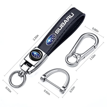 Genaughty Genuine Leather Car Keychain - Stylish and Durable Accessory for All