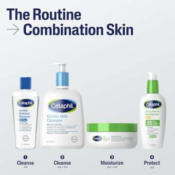 Cetaphil Gentle Waterproof Makeup Remover, Oil-Free Formula Suitable for Sensitive Skin, 6.0 Fluid Ounce