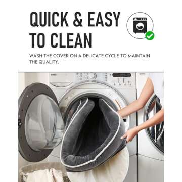 OhGeni Orthopedic Dog Bed Couch for X-Large Dogs with Memory Foam Support, Four-Sided Bolster Cushions, Soft Tear-Resistant Fabric, and Removable Machine Washable Plush Cover 42-Inch (Gray)