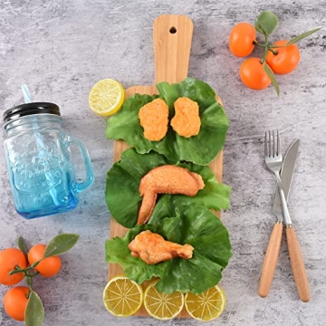 Hagao Lifelike Fake Lettuce Leaves for Kitchen and Party Decor