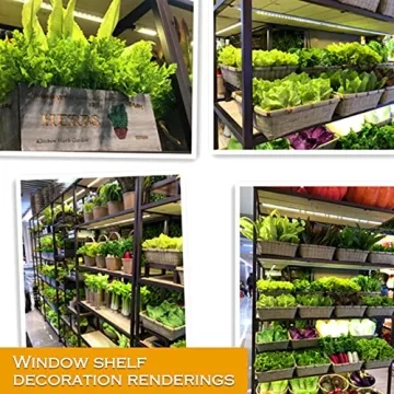 Hagao Lifelike Fake Lettuce Leaves for Kitchen and Party Decor