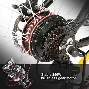 26 inch Electric Bike for Adults, Commuting Ebike with 8ah/12.5ah Battery, 250W/500W Motor Electric ...