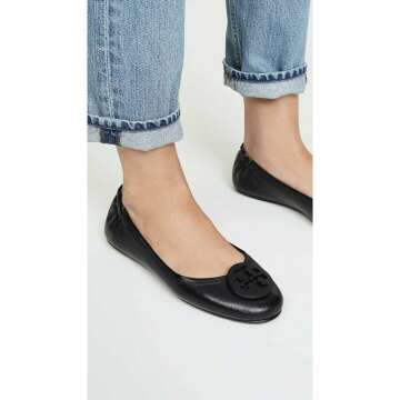 Stylish Tory Burch Minnie Travel Ballet Flats