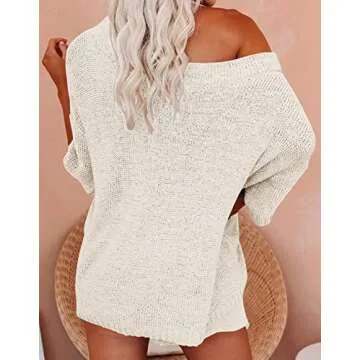 Ermonn Womens 2 Piece Outfits Sweater Sets Off Shoulder Knit Tops Waist Short Suits Casual Pajama Set Romper Jumpsuits Beige