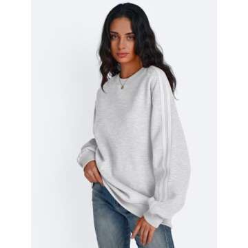 Trendy Queen Sweatshirt for Women Oversized Crewneck