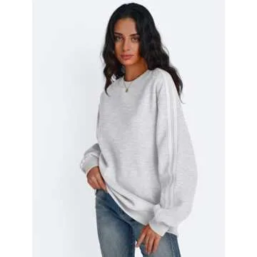 Trendy Queen Sweatshirt for Women Oversized Crewneck