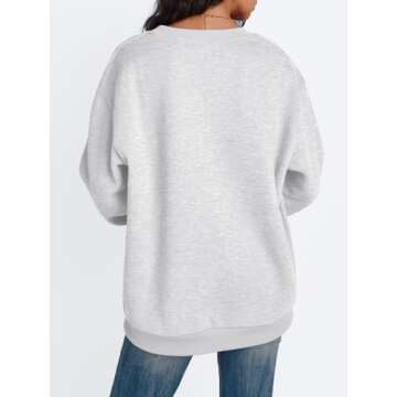 Trendy Queen Sweatshirt for Women Oversized Crewneck