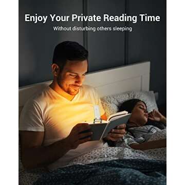 DEWENWILS Rechargeable Book Reading Light for Night Reading