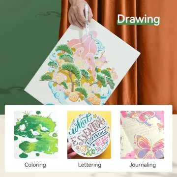 Arrtx 90 Colors Paint Markers Paint Pens, Acrylic Paint Pens for Artists Adults Coloring Drawing - Extra Brush Tip for Rock Painting, Wood, Canvas, DIY Crafts Making Art Supplies