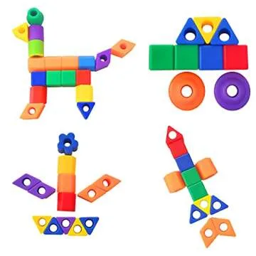 KUTOI Plastic Lacing Beads - Fun Learning for Kids