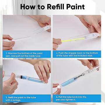 TRUGFONE Touch Up Paint Pen Set - Refillable & Easy Use