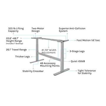 Uplift Desk Bamboo (72x24) Standing Desk with Advanced Features