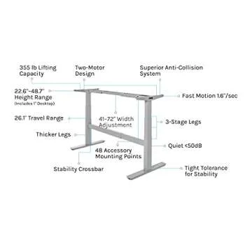 Uplift Desk Bamboo (72x24) Standing Desk with Advanced Features