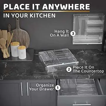 BALAGANA Ziplock Bags & Foil Organizer for Kitchen