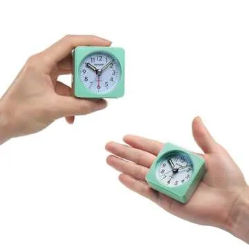 Compact Silent Alarm Clock Perfect for Home and Travel