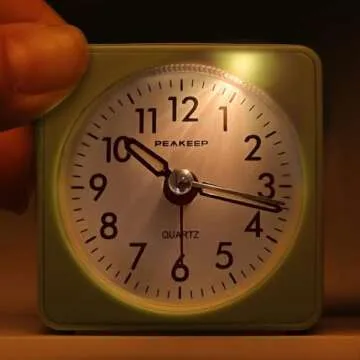 Compact Silent Alarm Clock Perfect for Home and Travel