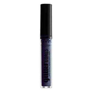 NYX PROFESSIONAL MAKEUP Glitter Goals Liquid Lipstick - Oil Spill (Black With Blue And Purple Glitte...