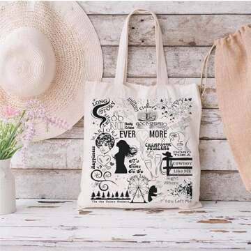 TOBGBE Singer Tote Bag for Music Lovers & Fans
