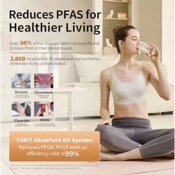 TOKIT Reverse Osmosis Water Filter Countertop, T1 SE System - Easy Use, No Installation, 2 Pitchers