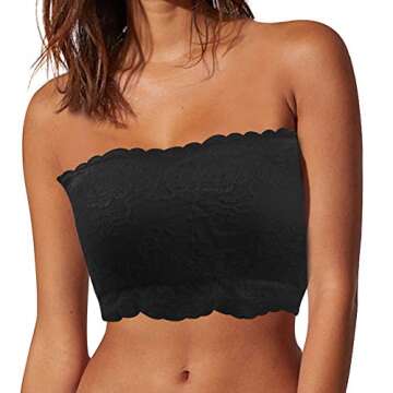 JPGO Tube Top Bra for Women - Comfortable & Stylish