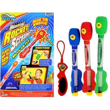 JA-RU Sling Shot Rocket Set - Fun Outdoor Play Toy