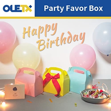Colorful Oletx Treat Boxes 30-Pack for Parties
