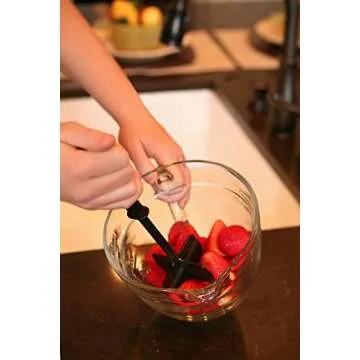 ChopStir Original Hamburger Ground Meat Vegetable Frozen Concentrate Egg Chopper, Heat-Resistant Nylon, Black