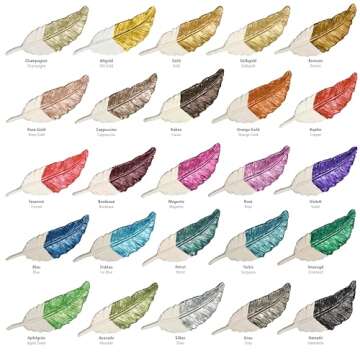 Viva Decor Maya Gold Turquoise - Shiny Metallic Paint for Arts and Crafts