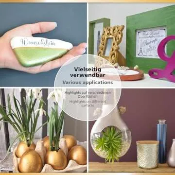 Viva Decor Maya Gold Turquoise 1.52 Fl Oz - Premium Metallic Paint