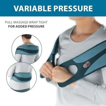 Wahl Corded Light Rotational Kneading Body Massage Wrap with Targeted Massage Nodes and Heat for Shoulder, Back, Leg, and Calf Pain Relief – FSA Eligible - Model 4270