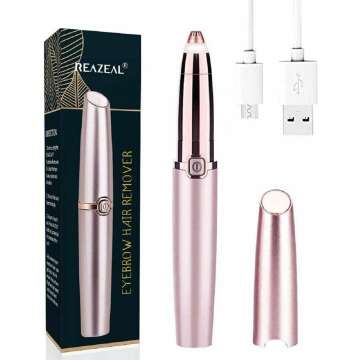 Reazeal Eyebrow Hair Remover Rechargeable Trimmer