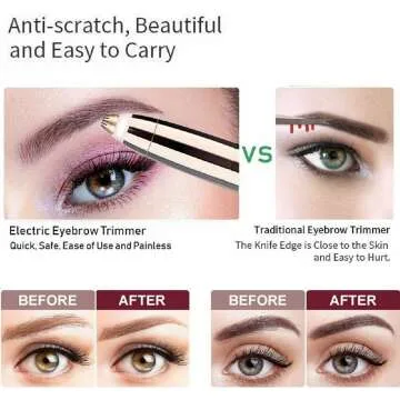 Reazeal Eyebrow Hair Remover Rechargeable Trimmer