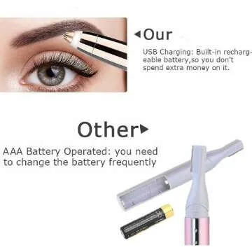 Reazeal Eyebrow Hair Remover Rechargeable Trimmer