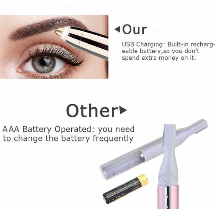 Reazeal Eyebrow Hair Remover Rechargeable Trimmer