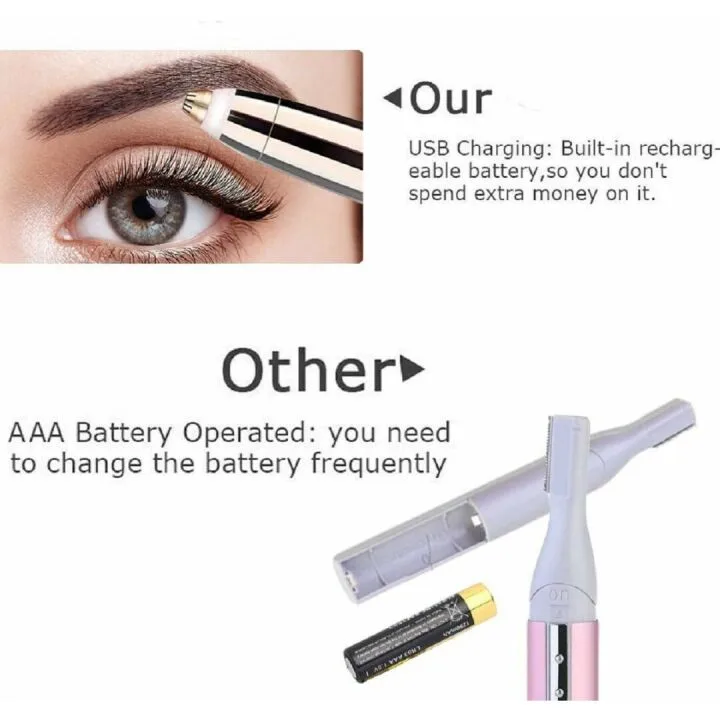 Reazeal Eyebrow Hair Remover Rechargeable Trimmer